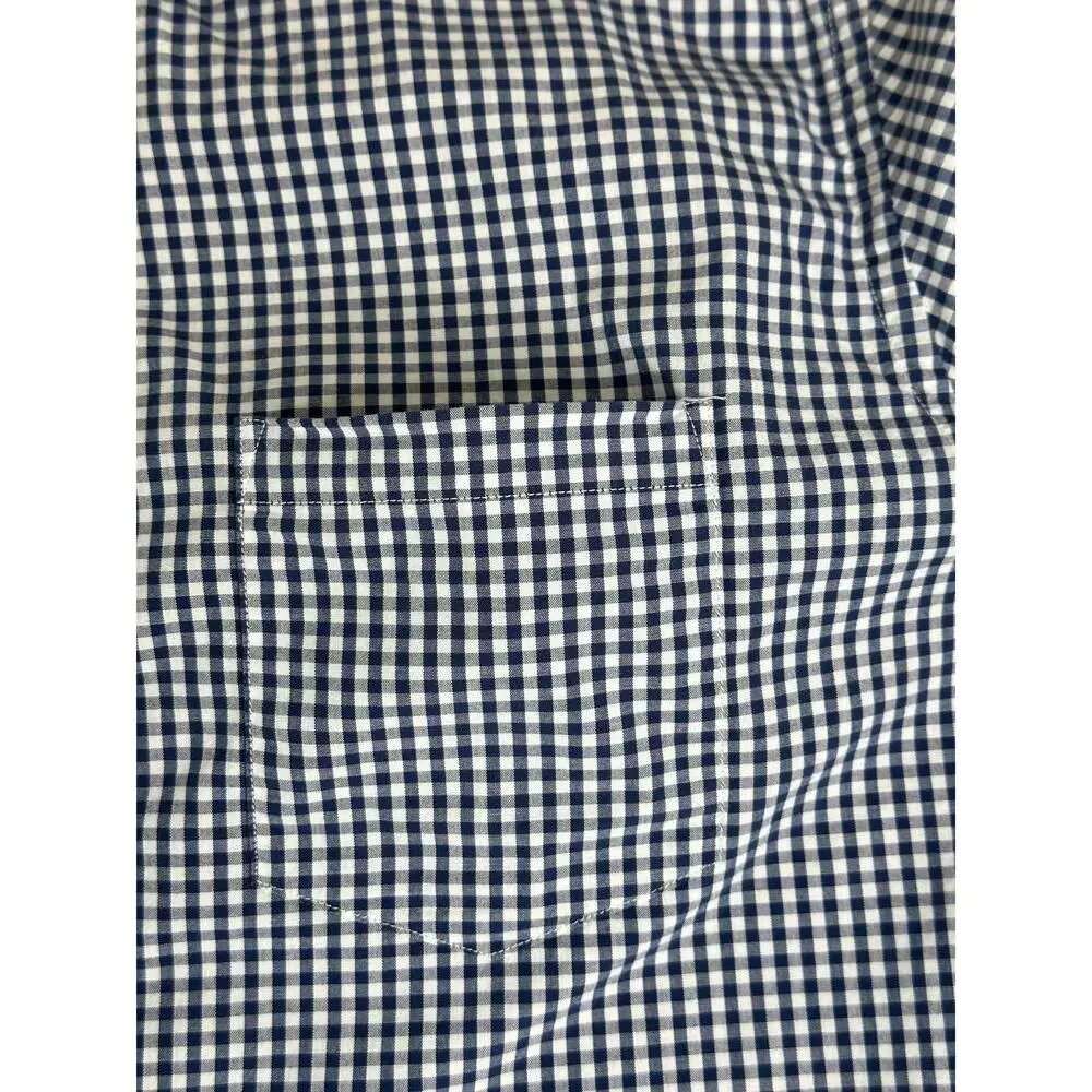 J.Crew Gingham Button Down Shirt Mens M Blue White Check Long Sleeve Cotton Top